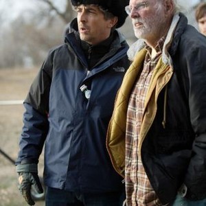 NEBRASKA, from left: director Alexander Payne, Bruce Dern, on set, 2013. ©Paramount Pictures