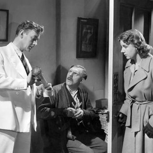 THE MAN IN THE WHITE SUIT, Alec Guinness, George Benson, Vida Hope, 1951