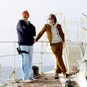 THE LIFE AQUATIC WITH STEVE ZISSOU, Bill Murray, director Wes Anderson on set, 2004, (c) Touchstone