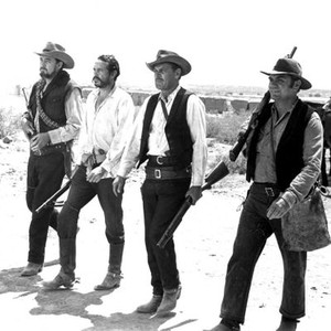 THE WILD BUNCH, Ben Johnson, Warren Oates, William Holden, Ernest Borgnine, 1969