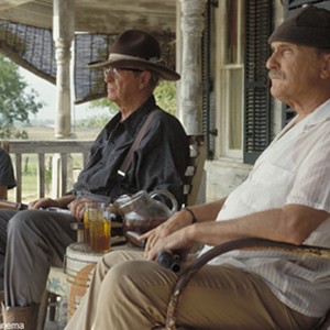 (left to right) Walter (Haley Joel Osment) with his "Uncles" Garth (Michael Caine) and Hub (Robert Duvall) in New Line Cinema's upcoming film, SECONDHAND LIONS. photo 19