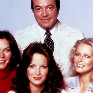 Kate Jackson, David Doyle, Cheryl Ladd and Jaclyn Smith (clockwise from left)