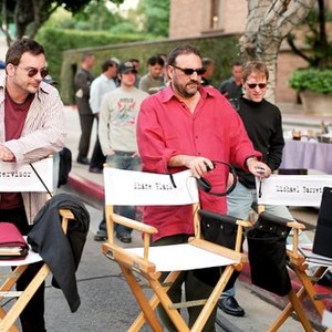 KISS KISS BANG BANG, director Shane Black, producer Joel Silver on set, 2005, (c) Warner Brothers