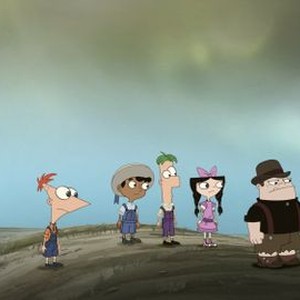 Phineas and Ferb, from left: Vincent Martella, Maulik Pancholy, Thomas Brodie-Sangster, Alyson Stoner, Bobby Gaylor, 'La Candace-Cabra', Season 4, Ep. #17, 07/12/2013, ©DISNEYXD