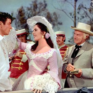 RAINTREE COUNTY, Montgomery Clift, Elizabeth Taylor, Russell Collins, 1957