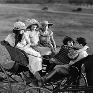 THE BUSHER, second, fourth and fifth from left: Margaret Livingston, Colleen Moore, Charles Ray, 1919