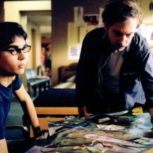 ART SCHOOL CONFIDENTIAL,  Max Minghella, Director Terry Zwigoff, on set, 2005, (c) United Artists