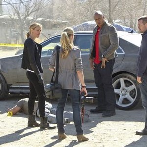 NCIS: Los Angeles, from left: Scott Grimes, Kim Raver, LL Cool J, Chris O'Donnell, 'Red, Part 2', Season 4, Ep. #19, 03/26/2013, ©CBS