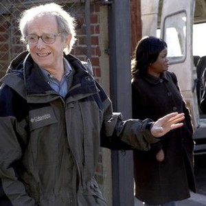 IT'S A FREE WORLD..., director Ken Loach (foreground), on set, 2007. ©IFC Films