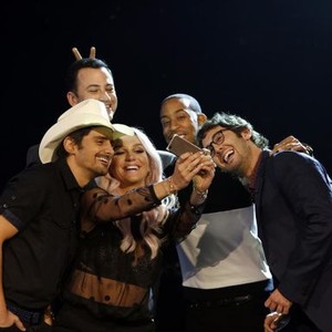 Jimmy Kimmel Live, from left: Brad Paisley, Jimmy Kimmel, Ke$ha, Ludacris, Josh Groban, 'Episode 91', Season 12, Ep. #91, 06/17/2014, ©ABC