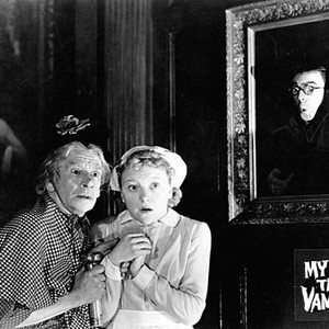 MY SON THE VAMPIRE (aka MOTHER RILEY MEETS THE VAMPIRE; OLD MOTHER RILEY MEETS THE VAMPIRE; VAMPIRE OVER LONDON; DRACULA'S DESIRE; MOTHER RILEY RUNS RIOT), Arthur Lucan, Dora Bryan, Graham Moffatt, 1952