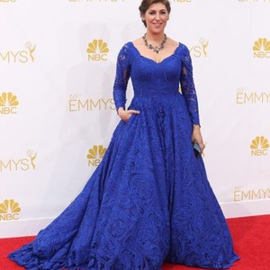 Mayim Bialik at arrivals for The 66th Primetime Emmy Awards 2014 EMMYS - Part 1, Nokia Theatre L.A. LIVE, Los Angeles, CA August 25, 2014. Photo By: James Atoa/Everett Collection