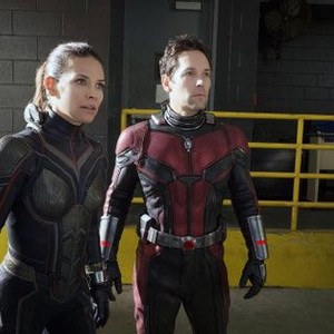 ANT-MAN AND THE WASP, FROM LEFT, EVANGELINE LILLY AS THE WASP, PAUL RUDD AS ANT-MAN, 2018. PH: BEN ROTHSTEIN. ©MARVEL/©WALT DISNEY STUDIOS MOTION PICTURES