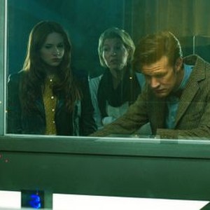 Doctor Who, Karen Gillan (L), Jemma Redgrave (C), Matt Smith (R), 'The Power of Three', Season 7, Ep. #4, 09/22/2012, ©BBCAMERICA