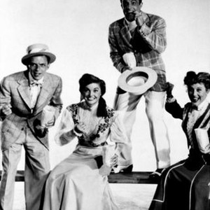 TAKE ME OUT TO THE BALLGAME, from left: Frank Sinatra, Esther Williams, Gene Kelly, Betty Garrett, 1949