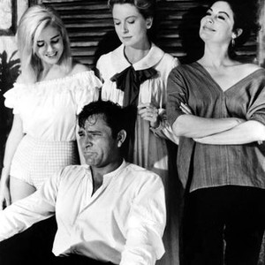 NIGHT OF THE IGUANA, Richard Burton, Sue Lyon, Deborah Kerr, Ava Gardner, 1964