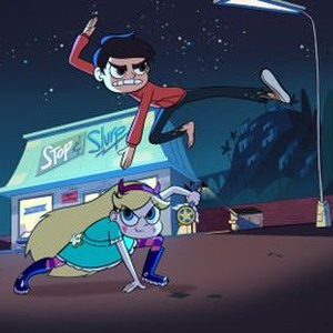 Star vs. the Forces of Evil, Adam McArthur (L), Eden Sher (R), 'Star Comes To Earth/Party With A Pony', Season 1, Ep. #1, 01/18/2015, ©DISNEYXD