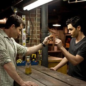 THE STEPFATHER, from left: Dylan Walsh, Penn Badgley, 2009. Ph: Chuck Zlotnick/©Screen Gems