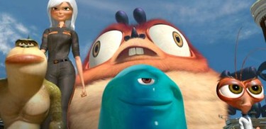 Dr Cockroach, monsters Vs Aliens, hugh Laurie, Animation Film, reese  Witherspoon, paul Rudd, Rotten Tomatoes, roach, Cockroach, aliens