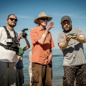 BEN-HUR, cinematographer Oliver Wood (center), director Timur Belmambetov (right), on set, 2016. ph: Philippe Antonello/© Paramount Pictures