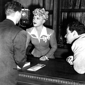 THE MIRACLE OF MORGAN'S CREEK, Eddie Bracken, Betty Hutton, director Preston Sturges, 1944, on set