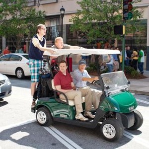 HALL PASS, clockwise from left: Stephen Merchant, Larry Joe Campbell, Owen Wilson, Jason Sudeikis, 2011. ph: Peter Iovino/©Warner Bros.