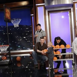 Jimmy Kimmel Live: Game Night, from left: Sal Iacono, Titus Ashby, Jimmy Kimmel, Ron Artest, 06/05/2008, ©ABC
