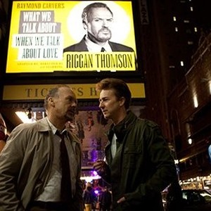 (L-R) Michael Keaton as Riggan Thomson and Edward Norton in "Birdman."