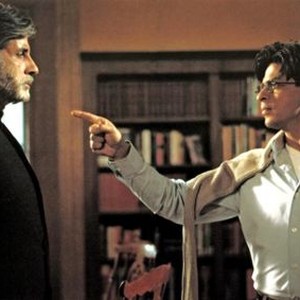 MOHABBATEIN, (aka LOVE STORIES), from left: Amitabh Bachchan, Shahrukh Khan, 2000. ©Yash Raj Films