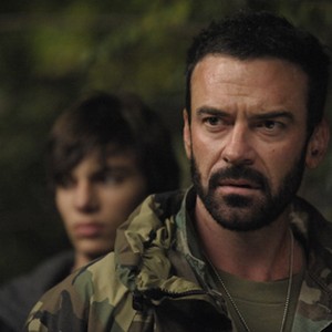 (L-R) Devon Bostick as Boy and Alan Van Sprang as Sarge in "Survival of the Dead."