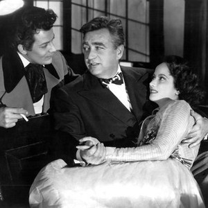 A SONG TO REMEMBER, Cornel Wilde, director Charles Vidor, Merle Oberon on set, 1945