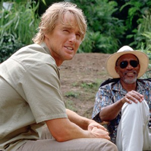 OWEN WILSON (left) and MORGAN FREEMAN in Shangri-La Entertainment's "The Big Bounce," distributed by Warner Bros. Pictures.