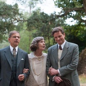 MAGIC IN THE MOONLIGHT, from left: Simon McBurney, Eileen Atkins, Colin Firth, 2014. ph: Jack English/©Sony Classics