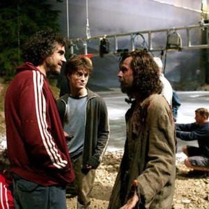 HARRY POTTER AND THE PRISONER OF AZKABAN, director Alfonso Cuaron, Daniel Radcliffe, Gary Oldman on set, 2004, © Warner Brothers