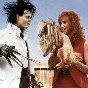 EDWARD SCISSORHANDS, Johnny Depp, Kathy Baker, 1990. TM and Copyright (c) 20th Century Fox Film Corp. All rights reserved.