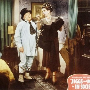 JIGGS AND MAGGIE IN SOCIETY, from left, Joe Yule, Renie Riano, 1947