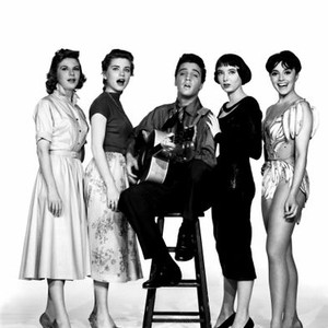 KING CREOLE, Jan Shepard, Delores Hart, Elvis Presley, Carolyn Jones, Liliane Montevecchi, 1958, singing