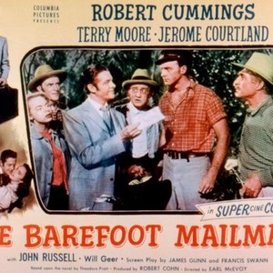 THE BAREFOOT MAILMAN, Robert Cummings, Jerome Courtland, 1951