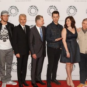 Keith Carradine, Russell Harvard, Billy Bob Thornton, Warren Littlefield, Colin Hanks, Allison Tolman, Martin Freeman, Noah Hawley at arrivals for The Paley Center for Media Presents FARGO, The Paley Center for Media, New York, NY April 11, 2014. Photo By: