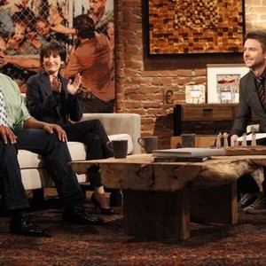 Talking Dead, Iron E Singleton (L), Gale Anne Hurd (C), Chris Hardwick (R), 'Season 2', 10/14/2012, ©AMC