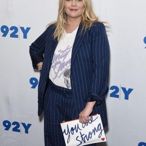 Drew Barrymore, with YOU ARE STRONG purse designed by Drew Baryymore at arrivals for Netflix's SANTA CLARITA DIET Season 2 Talk and Screening, 92nd Street Y, New York, NY March 19, 2018. Photo By: Derek Storm/Everett Collection