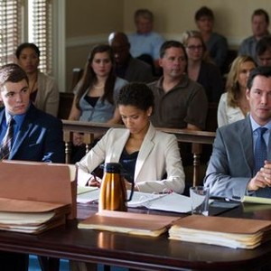 THE WHOLE TRUTH, from left: Gabriel Basso, Gugu Mbatha-Raw, Keanu Reeves, 2016. ph: Alan Markfield/© Lionsgate Premiere