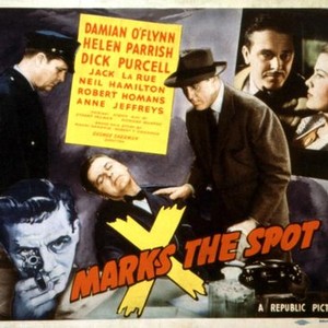 X MARKS THE SPOT, Neil Hamilton, Damian O'Flynn, Helen Parrish, 1942