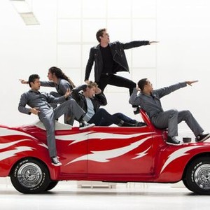 GLEE, from left: Harry Shum Jr., Samuel Larsen, Chord Overstreet, Blake Jenner, Jacob Artist, 'Glease', Season 4, Ep. #6, 11/15/2012, ©FOX