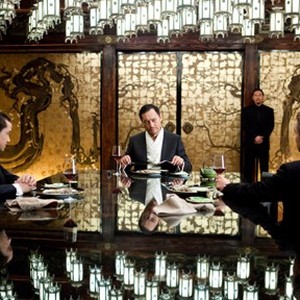 (L-R) Joseph Gordon-Levitt as Arthur, Ken Watanabe as Saito and Leonardo DiCaprio as Cobb in "Inception."