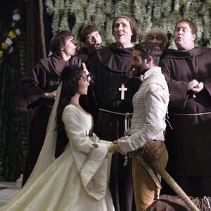 Galavant, Karen David (L), Weird Al Yankovic (R), 'The One True King (To Unite Them All)', Season 2, Ep. #10, 01/31/2016, ©ABC