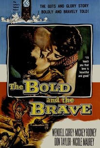 1956 Ad Movie Bold and the Brave WWII War Soldier Wendell Corey