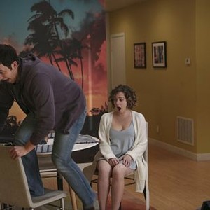 Crazy Ex-Girlfriend, Santino Fontana (L), Rachel Bloom (R), 'Why Is Josh in a Bad Mood?', Season 1, Ep. #17, 04/11/2016, ©KSITE