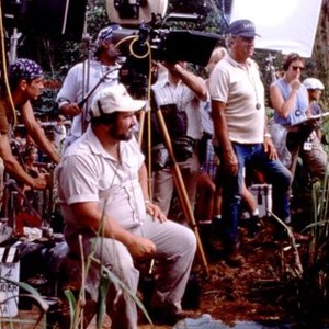 FLIGHT OF THE INTRUDER, Director John Milius on set, 1991,  ©Paramount/