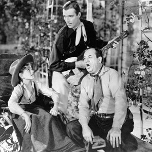 ROLL ALONG COWBOY, from left: Wally Albright, Smith Ballew, Stanley Fields, 1937, TM and Copyright (c) 20th Century-Fox Film Corp. All Rights Reserved